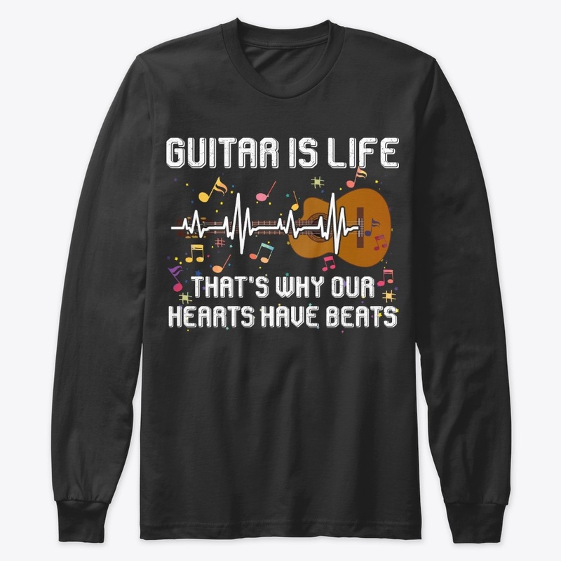 Guitar Lover Gift Our Hearts Have Beats