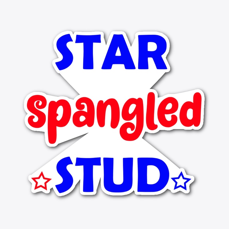 4th of July,Star Spangled Stud Shirt