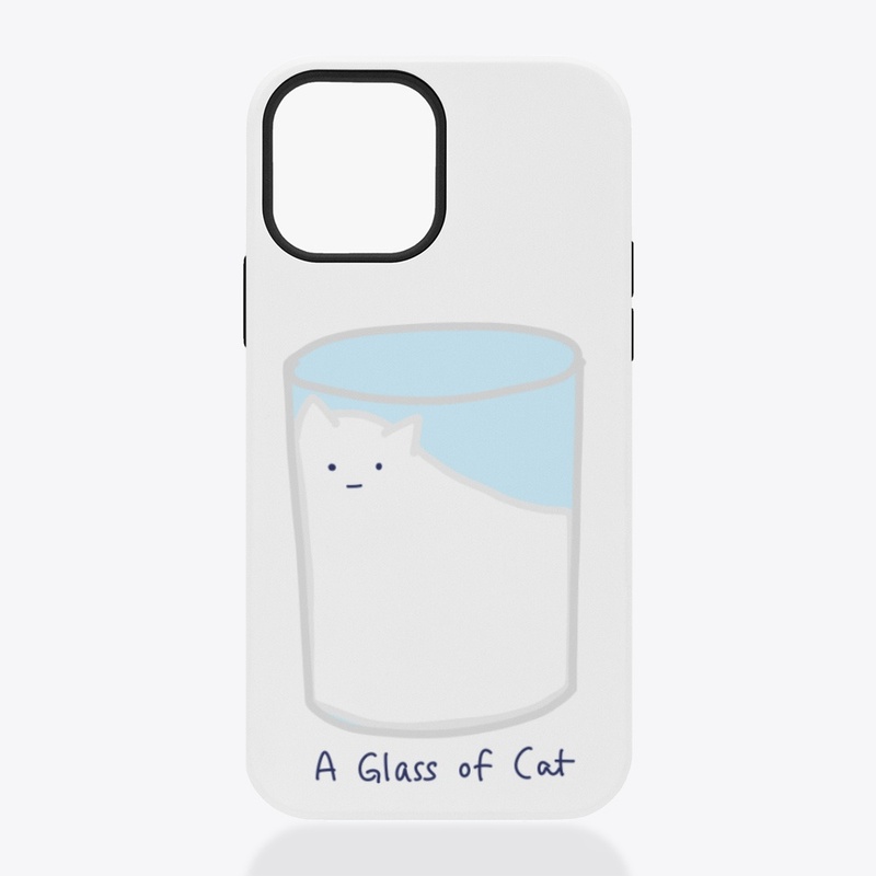 A glass of cat