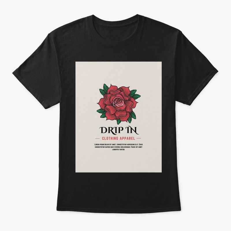 Rose petal drip in clothing apparel 