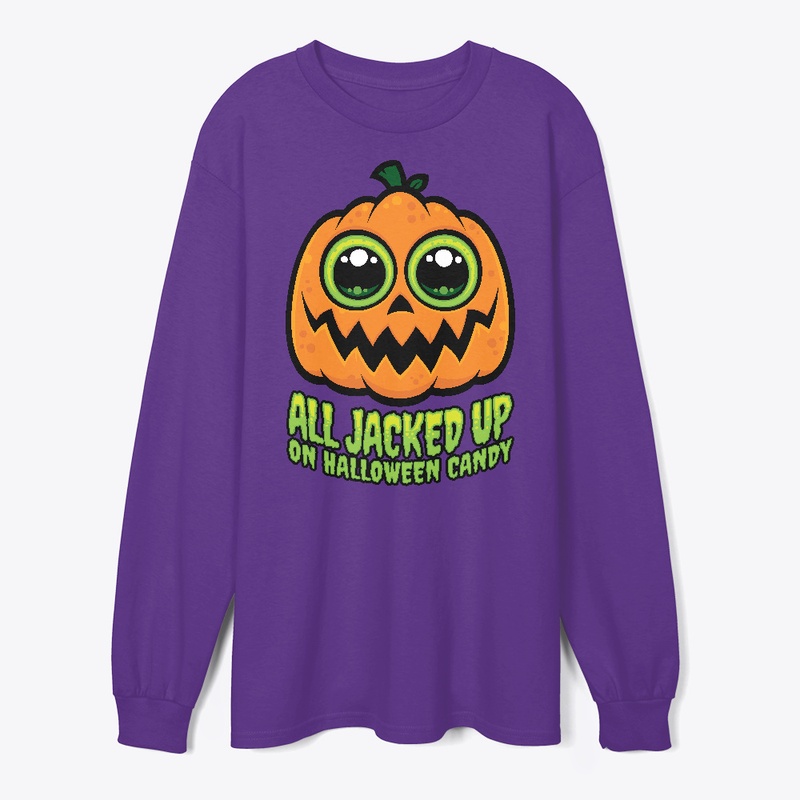 All Jacked Up on Halloween Candy Pumpkin