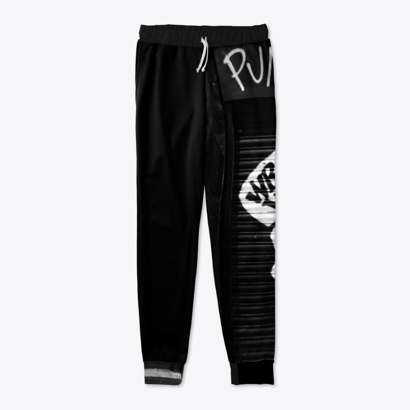 jogger and classic t-shirt punk rock