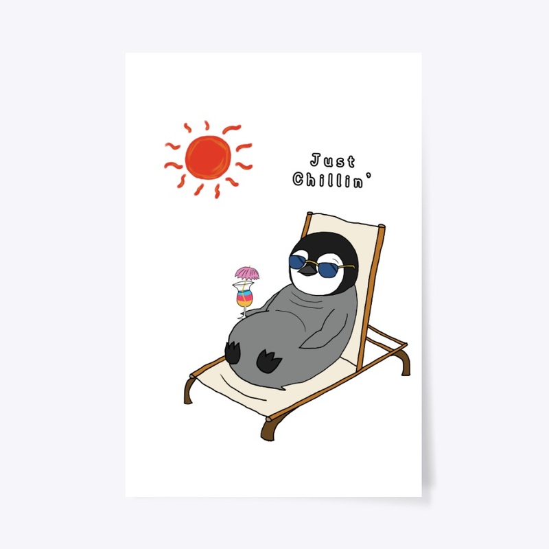 Chilling - Cute Baby Penguin Design