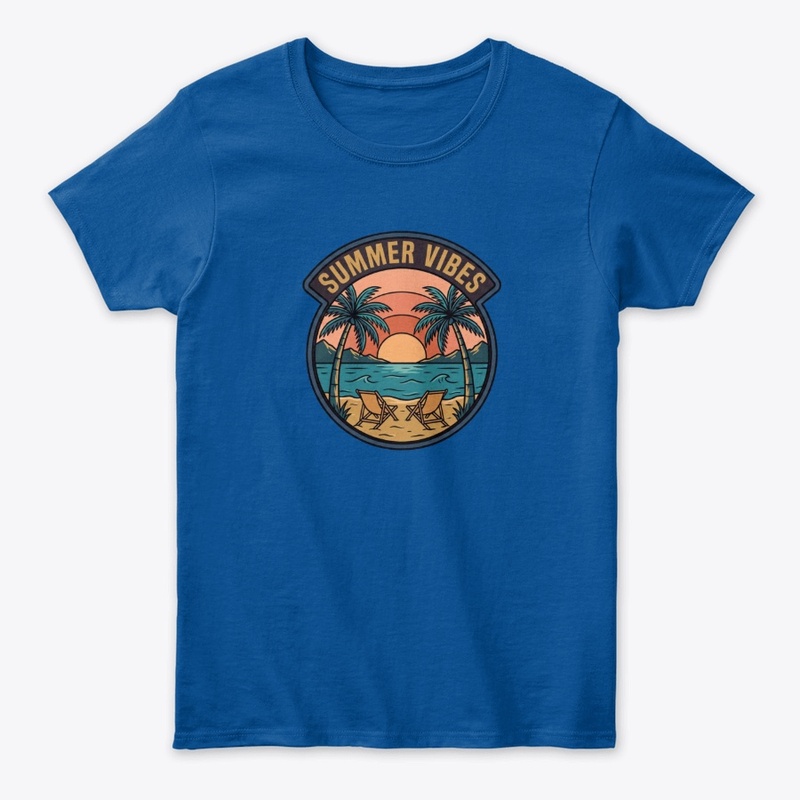 Vintage Summer Vibes T-Shirt Design