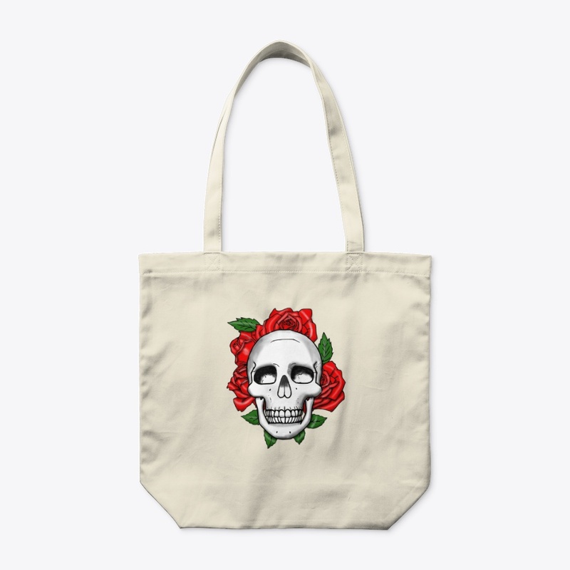 SKULL WITH ROSES