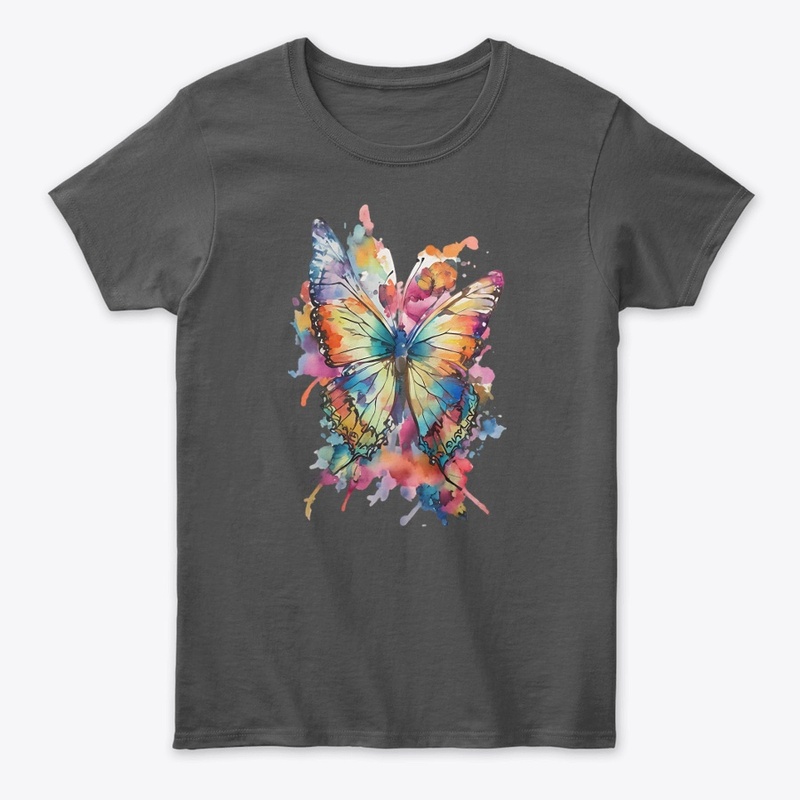 A colorful single butterfly