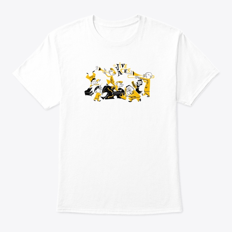 The Jive Aces White Toon T Shirt