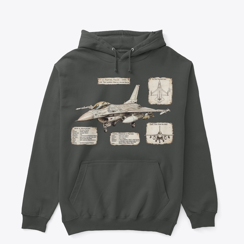 Da Vinci F-16 Pullover Hoodie