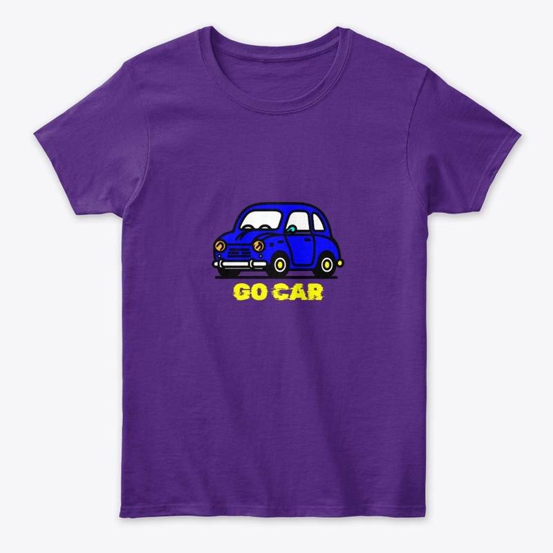 Blue Cartoon Car Go Gear