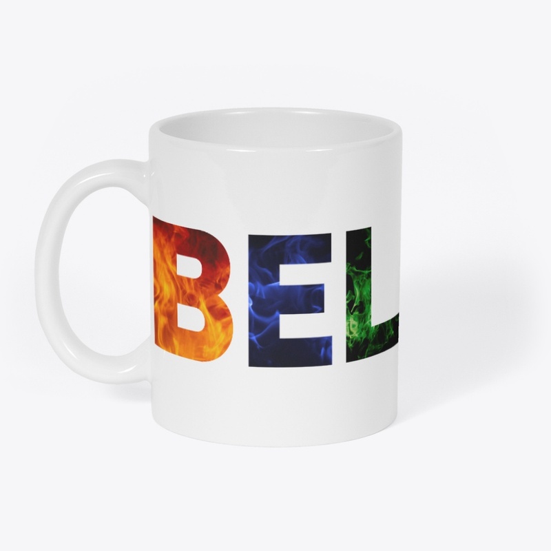 Believe Colorful Graphic Tees