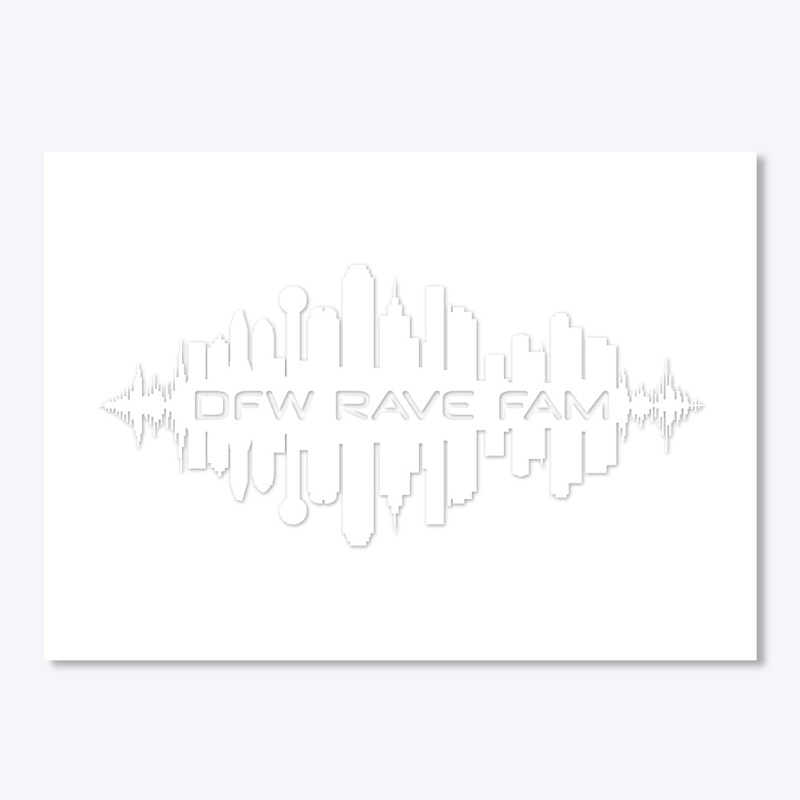 dfw rave fam accessories white