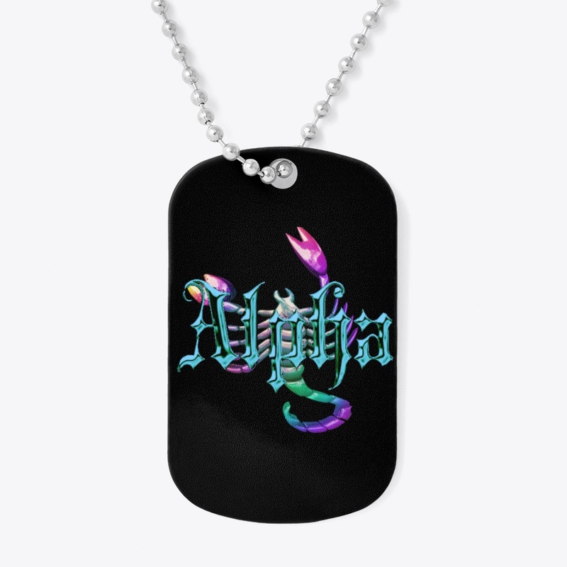 Alpha Scorpio Zodiac pendant necklace 