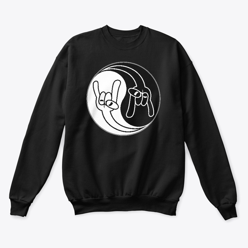 Heavy Metal Devil Horns Yin Yang