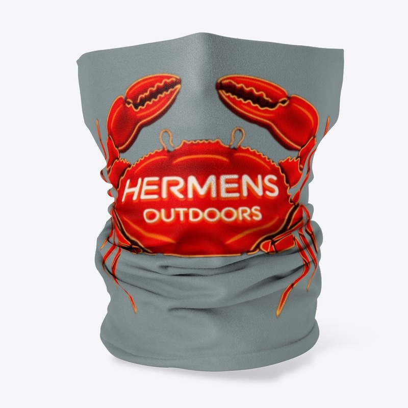 Neck Gaiter with Crab Logo