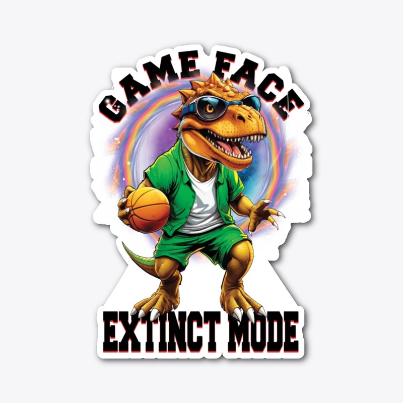 Dino Basket Ball White T-Shirt