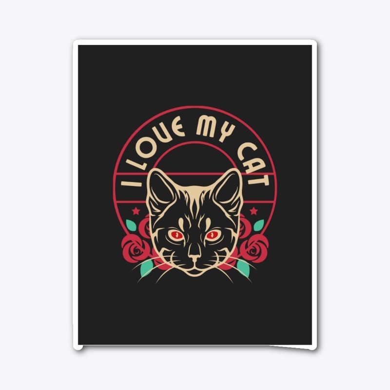Comfort Tee ("I Love My Cat")
