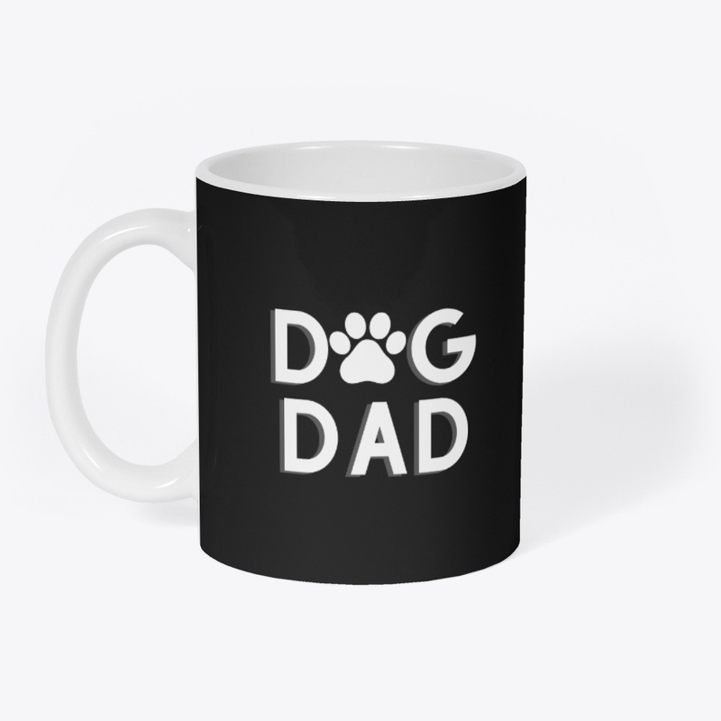 Dog Dad White Text
