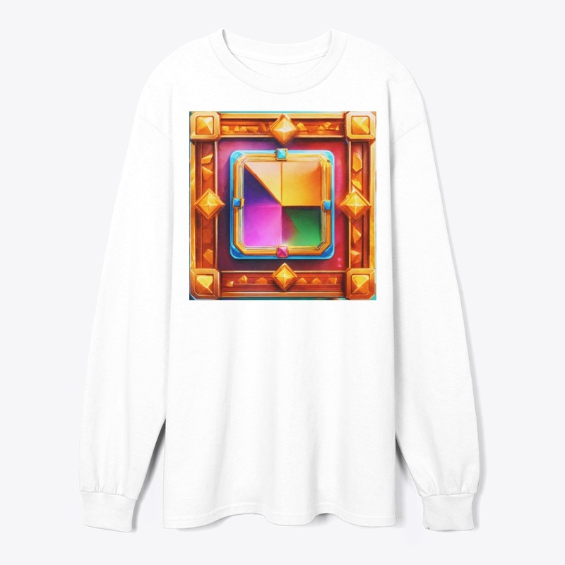 Vibrant Geometric Gem Frame Art