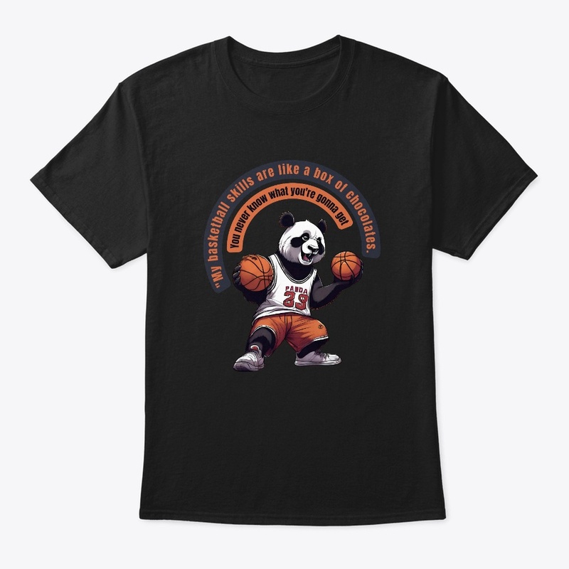 Get Cute Panda Basketball T-Shirts!