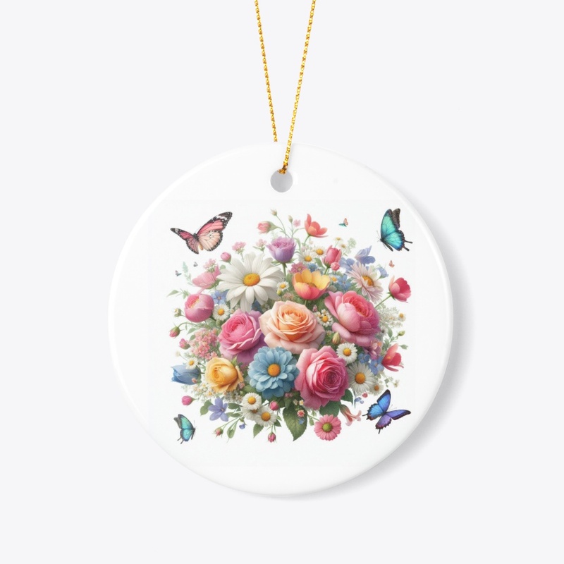 flowers and butterflies