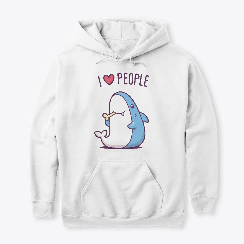 Funny Shark I love people