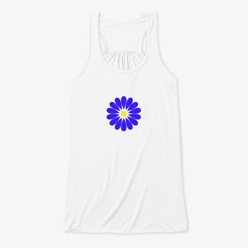 Sacred Geometry Blue Flower