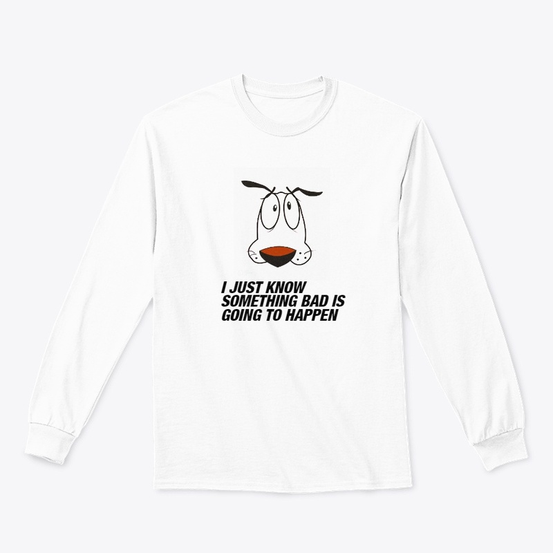 COURAGE THE COWARDLY DOG PRINTED T-SHIRT