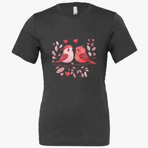 Valentine's Day Ladies Gift T Shirt Black T-Shirt Front