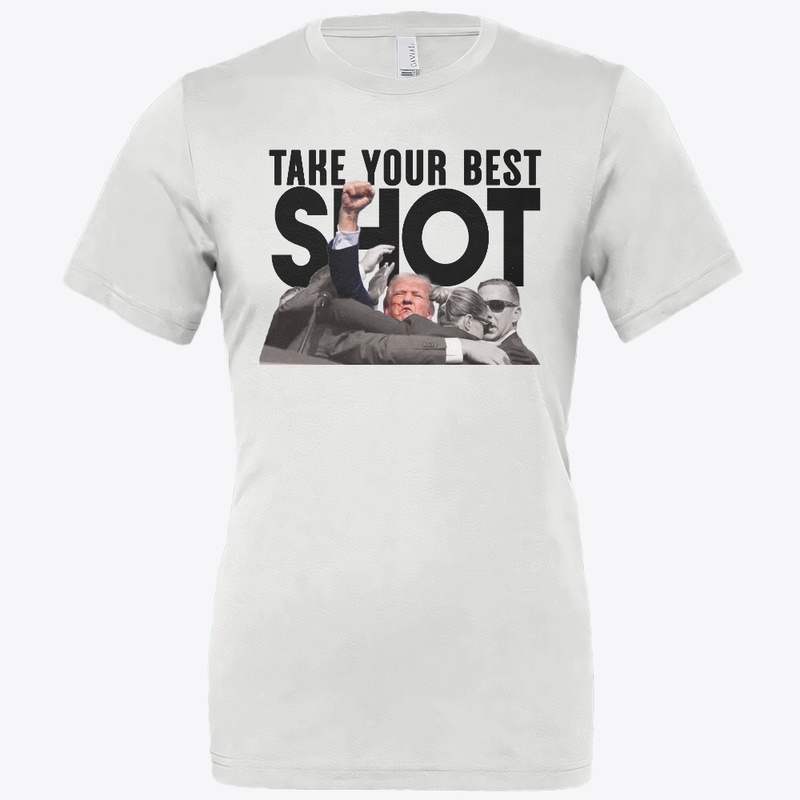 Trump Take Your Best Shot white tee