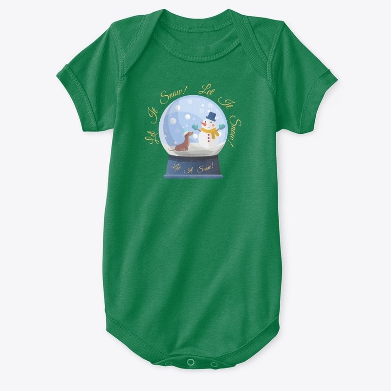 Let it Snow Dachshund Globe