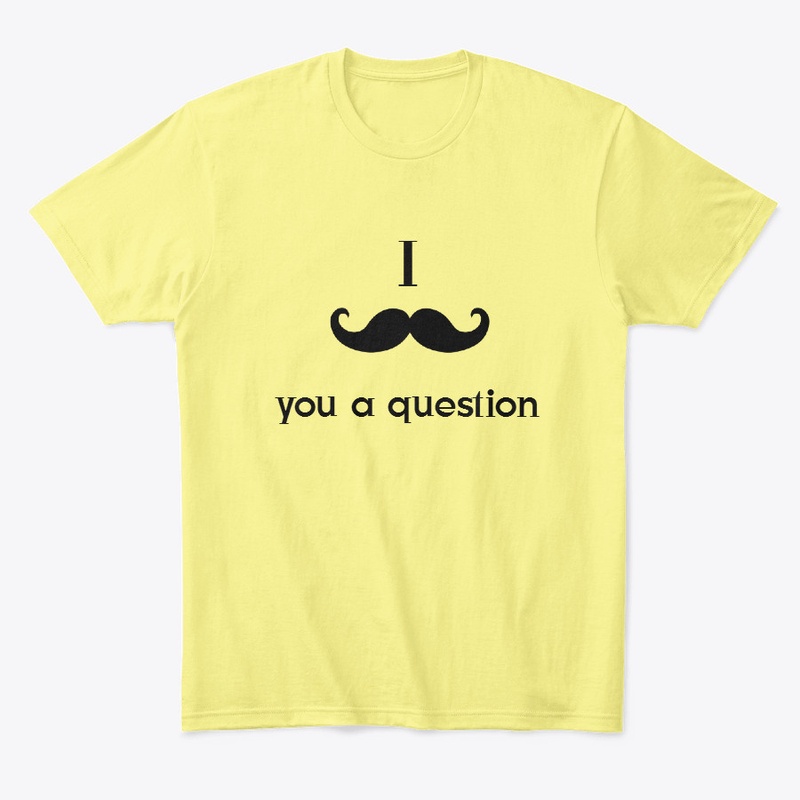 Moustache print on tee