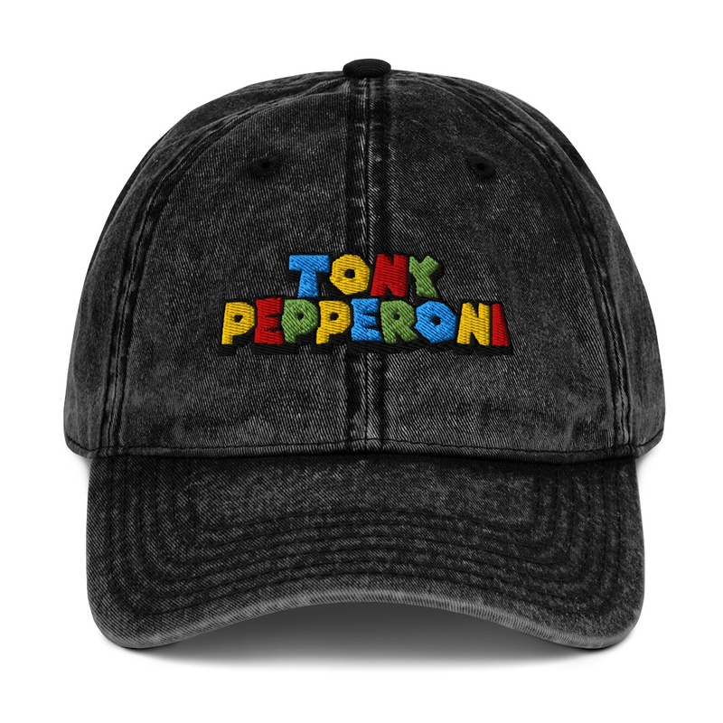 Vintage Cap Tony Pepperoni Fancy Font