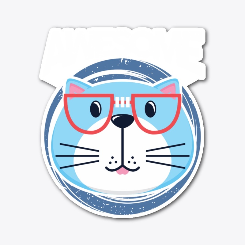 Awesome Cat T-Shirt for Cat Lovers