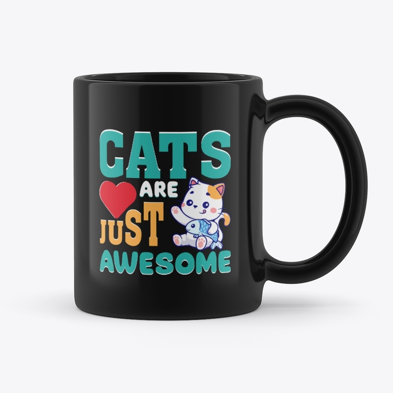 cats are just awesome mug cute cat mugs