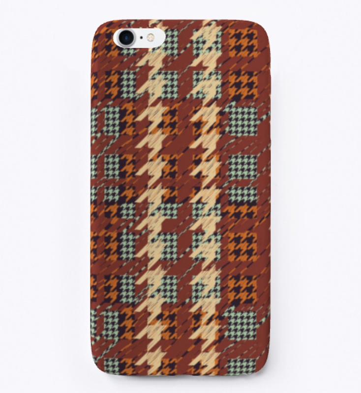 Houndstooth colorful-checkered-pattern 