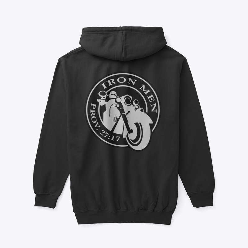 IRON MEN (motorcycle patch style hoodie)