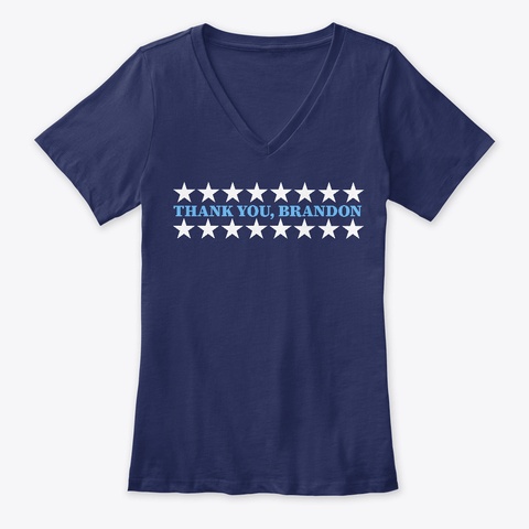 Thank You, Brandon Navy T-Shirt Front