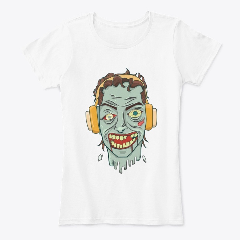 Music zombie head