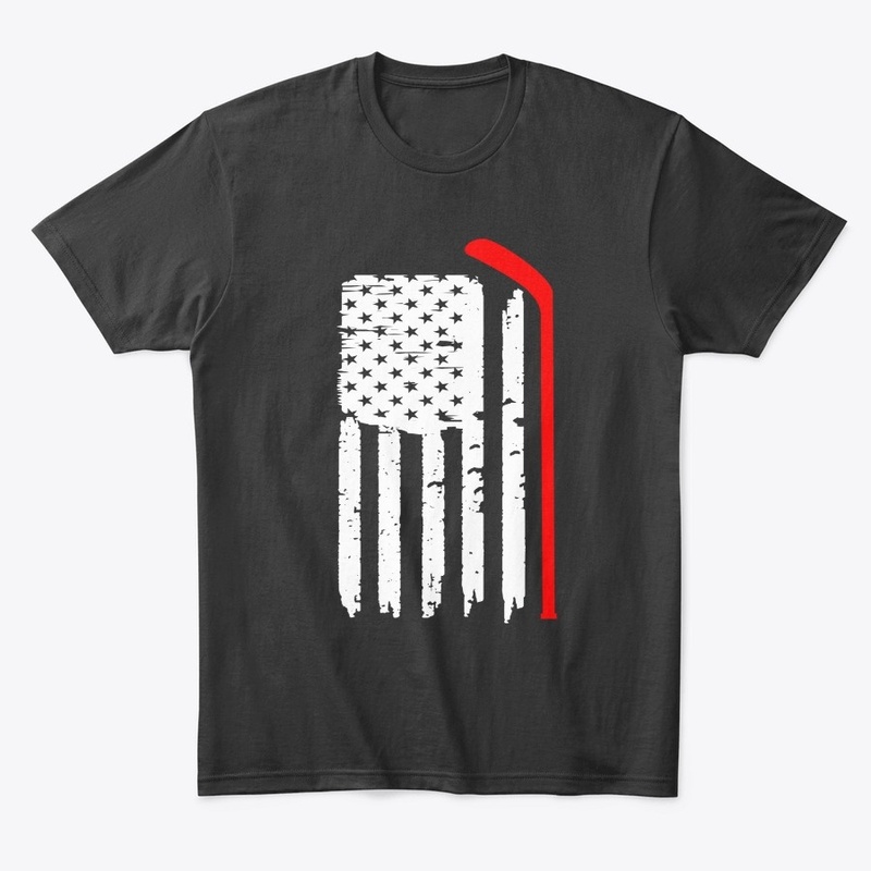 American Flag Hockey USA Patriotic Gift 