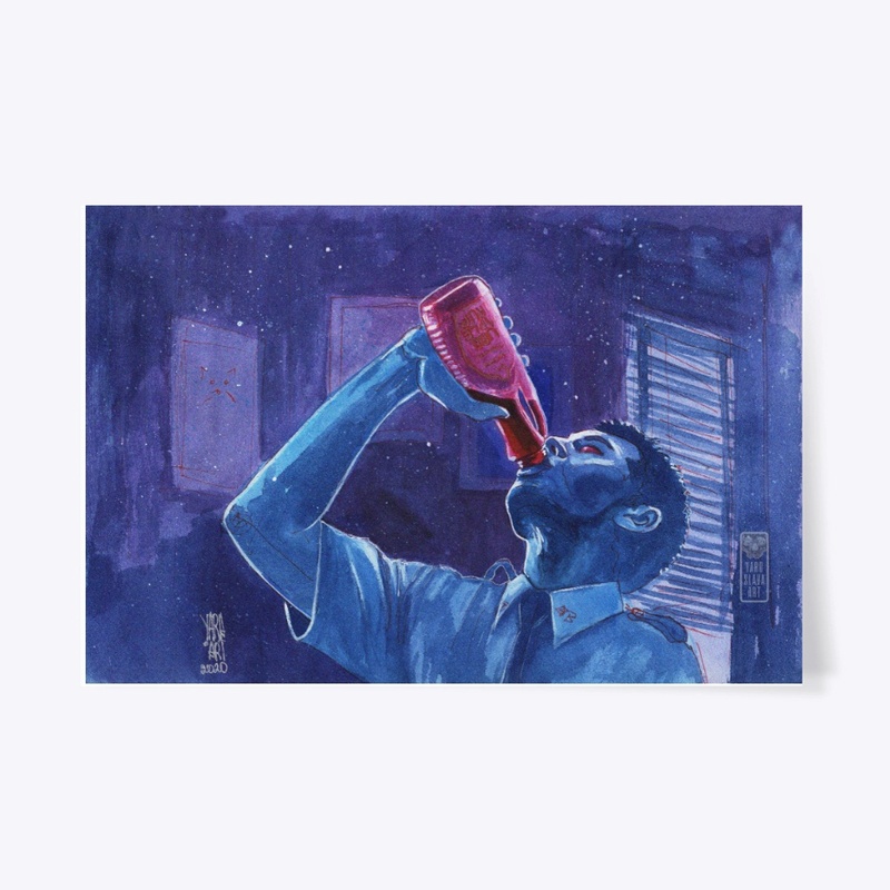 Bottle of maple syrup