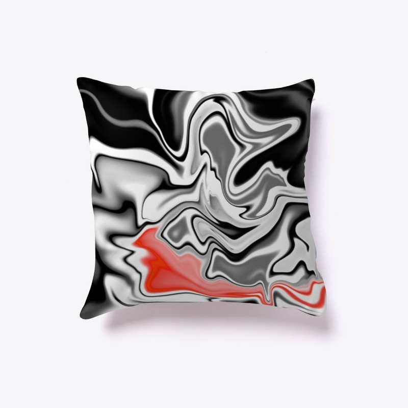 Black White dash of Red