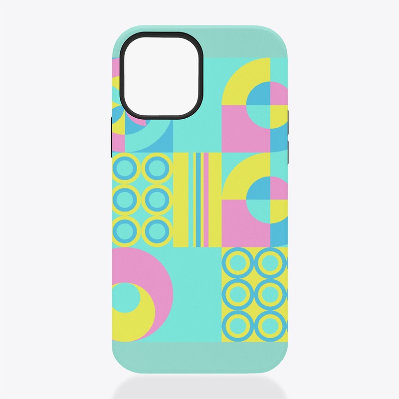 Tribal colorful geometric design pastel 