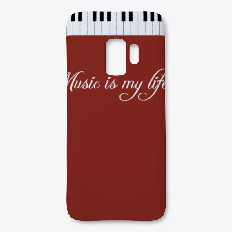 music is my life (piano, white words)