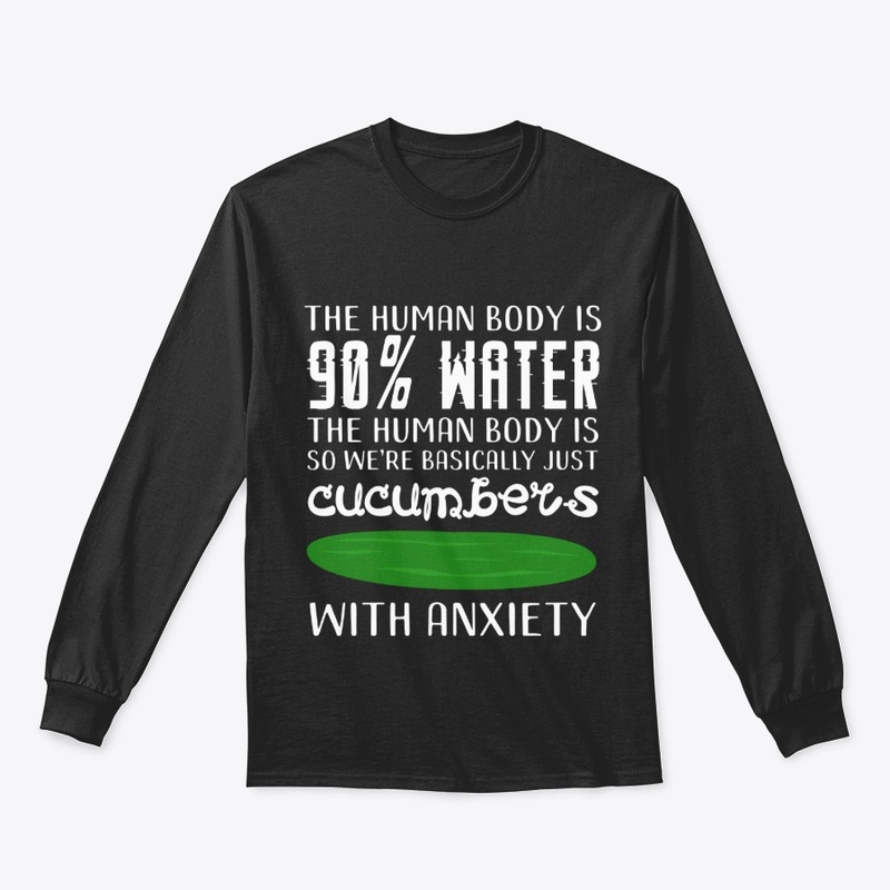 Funny T Shirt Cucumber With Anxiety