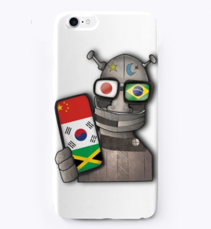 Digital language learning phone cover