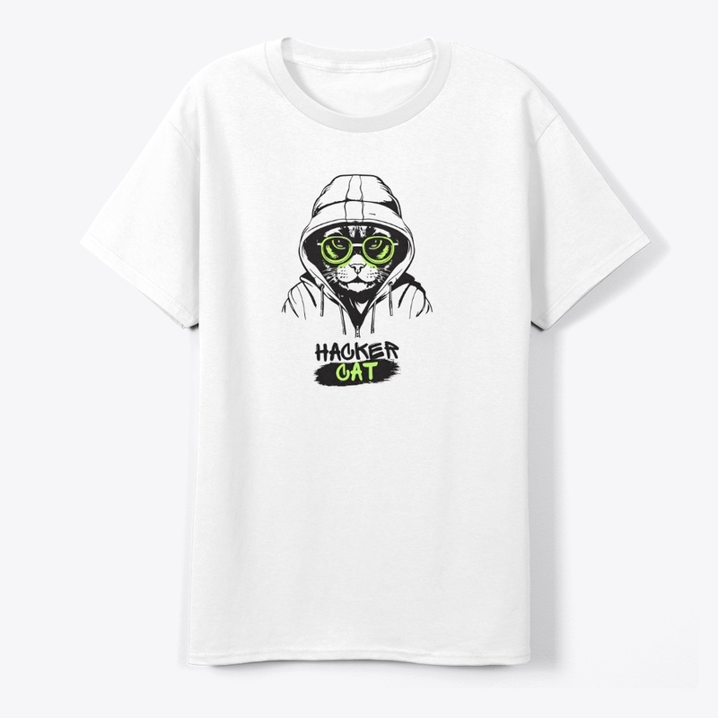 Hacker Cat: The Cyber Cool Tee
