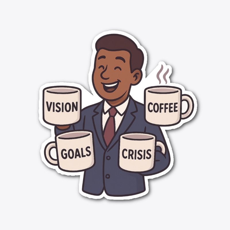 Management Juggles Mugs II