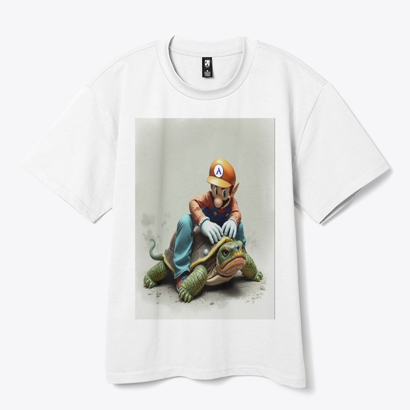 Plumber Cuddles With Turtle