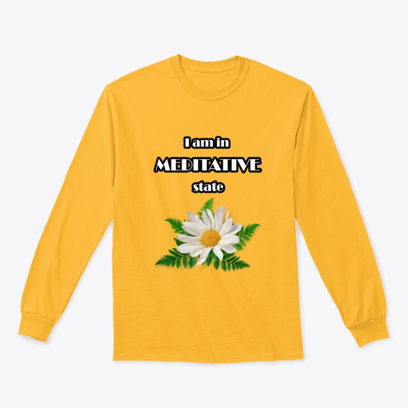 I am in meditative state- White flower