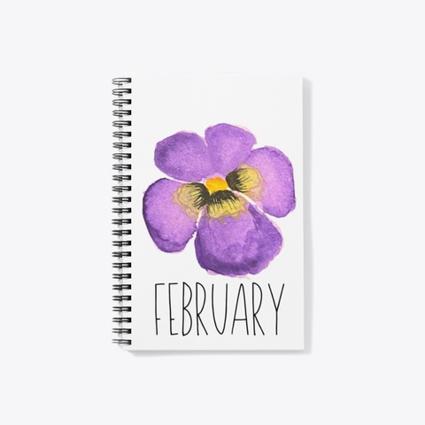 February  Violet White T-Shirt Front